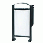 Corbeille ARKEA Vigipirate 60 litres sur pied - Gris Anthracite_0