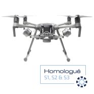 Dji matrice 210 v2 - drones de surveillance - flying eye - poids maximum au décollage : 6,14 kg