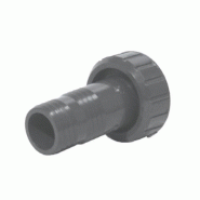 Embout conique PVC cannelé à écrou taraudé NBR PN 16 - Référence 01ADVC - Diamètre 14x12x1/2"