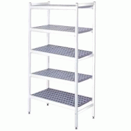EURAST - Étagères en duralumin 5 niveaux - 881x470x1700 mm - 88145000 - inox 88145000 EURAST - Étagères en duralumin 5 niveaux - 881x470x1700 mm - 88145000 - inox 88145000