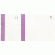 Exacompta Lot de 50 Blocs Vendeurs, 6,6x13,5 bande violette 100 feuillets - 3370442963087