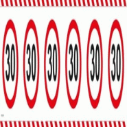 Folat 30. Ruban de signalisation Panneau de signalisation Anniversaire - 28430