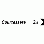 Panneau directionnel D29a2 - Indication Lieux-dits et distances Panneau directionnel D29a2 - Indication Lieux-dits et distances