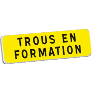 Panonceaux Taliasign KM 700x200 mm classe 1 Dangers Temporaires - PNTLGLV1KM-TL01/TR_0