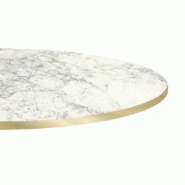 Restootab Plateau Ø80 decor bianca luna chants laiton - blanc Bois manufacturé PL-R80M-MB.LUNA-LAI Restootab Plateau Ø80 decor bianca luna chants laiton - blanc Bois manufacturé PL-R80M-MB.LUNA-LAI