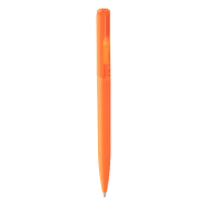 Stylo à bille en plastique - large clip pour impression - encre bleue - couleur orange Stylo à bille en plastique - large clip pour impression - encre bleue - couleur orange