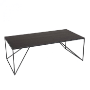 TABLE BASSE RECTANGULAIRE DILA  120 X 60 CM / PIEDS MÉTAL