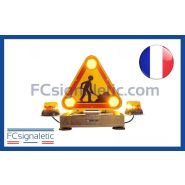 Triangle Triflash AK5 magnétique 500 mm avec prise allume cigare à relevage électrique classe 1 avec 2 Gyroled M80 - STANDBY MERCURA