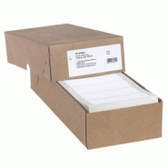 Étiquettes adhésives pour ordinateur en continu - 101,6 x 35,7 mm - Réf. 8212 - Blanches, FSC® Mix Credit, adhésives sur surfaces critiques Étiquettes adhésives pour ordinateur en continu - 101,6 x 35,7 mm - Réf. 8212 - Blanches, FSC® Mix Credit, adhésives sur surfaces critiques