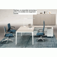 Bureau d'angle mixte série X9- Officity - 232, Droite, Noyer américain_0
