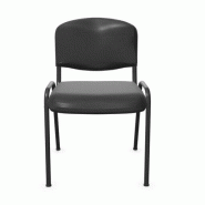 Chaise Claudia Skaï - 4 pieds - empilable - neuf - piétement époxy grainé anti-rayures Chaise Claudia Skaï - 4 pieds - empilable - neuf - piétement époxy grainé anti-rayures