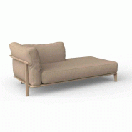Chaise-longue gauche PASADENA - camel