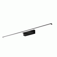 Fabas Luce Applique Murale Led Nala 15W 1850Lm 3000K Ip44 En Métal Et Méthacrylate Noir, Design Moderne Et Fonctionnel Idéal Pour Intérieur Et Ext