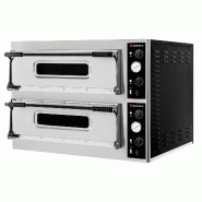 Four à pizza professionnel PO-6+6 avec 2 chambres de cuisson, capacité 12 pizzas de 32 cm, puissance 14400W, alimentation 400V/3N/50-60Hz | Sammic -