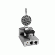 Gaufrier simple à plaque ronde - Température jusqu'à 300°C - 1200W - Dimensions compactes Gaufrier simple à plaque ronde - Température jusqu'à 300°C - 1200W - Dimensions compactes