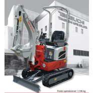 Mini-pelle avec joystick à commande hydraulique - Takeuchi TB210R