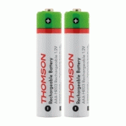 PACK 2X PILES RECHARGEABLES HR03 AAA 700 MAH - THOMSON PACK 2X PILES RECHARGEABLES HR03 AAA 700 MAH - THOMSON