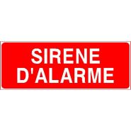 Panneau de signalisation - sirene d'alarme
