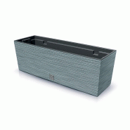 Prosperplast - Jardinière couleur ciment avec réserve d’eau, collection FURU - 58x18x19,5 cm, capacité de 12 L - gris plastique polypropylène ZA5228