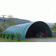 Tunnel de stockage / ouvert / ancrage au sol avec platine