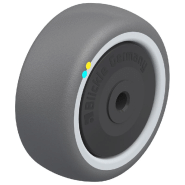 Roue de 80 mm avec polyuréthane thermoplastique gris conducteur d'électricité sur nylon Roue de 80 mm avec polyuréthane thermoplastique gris conducteur d'électricité sur nylon