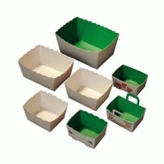 Barquettes en carton compact 100% recyclable
