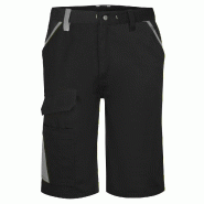 Bermuda coton bicolore WX1 - Noir/Gris / 33_0