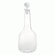 Bouteille Zafferano Bilia en verre borosilicaté blanc faite à la main, design élégant et minimaliste pour servir de l'eau avec un style raffiné -