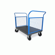 Chariot 2 dossiers grillagé 500 kg - PLANORGA - 8MCS12DGH2N716