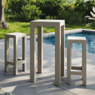 Ensemble JUT table + 2 tabourets - VONDOM Ensemble JUT table + 2 tabourets - VONDOM