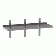 Étagère murale vaiotec TOPLINE avec consoles de fixation murale, 600 x 400 mm - 13371
