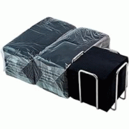 Hostelnovo del Valles Hostelnovo - Porte-serviettes en fil métallique + 300 serviettes noires - multicolore inox 386NEGRO Hostelnovo del Valles Hostelnovo - Porte-serviettes en fil métallique + 300 serviettes noires - multicolore inox 386NEGRO