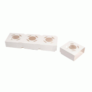 Support universel calage verrines carton blanc 28,5x8x3,5cm - par 800