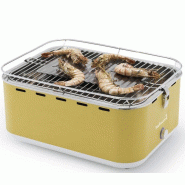 BARBECOOK Barbecue à Charbon Portable Jaune Avec Housse 223.5925.000 - jaune 5400269204563