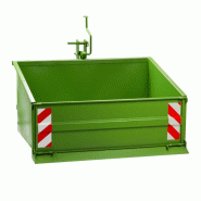 Benne 3 points pour tracteur - dispositif de bascule - 1200 s vert Benne 3 points pour tracteur - dispositif de bascule - 1200 s vert