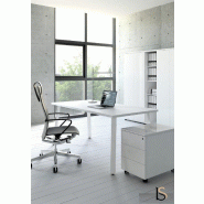 Bureau individuel Ogi A - MDD - Blanc, 120 x 70 cm_0