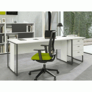 Bureau droit professionnel individuel Melvin en bois mélaminé 22 mm - structure acier - livraison express - 120/140/160/180 x 80 cm - Fabriqué en Italie Bureau droit professionnel individuel Melvin en bois mélaminé 22 mm - structure acier - livraison express - 120/140/160/180 x 80 cm - Fabriqué en Italie