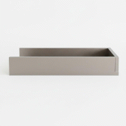 Casquette pour montant Totem 30x60x10cm - gris alu