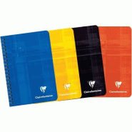 Clairefontaine Lot de 5 Carnet Metric 9x14, 180p./90 feuilles 90 g/m² reliure intégrale, ligné 7mm - noir 8506C