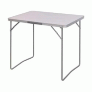 EDM Table pliante en aluminium, 80 x 60 x 69 cm, blanche - 8718158293374 EDM Table pliante en aluminium, 80 x 60 x 69 cm, blanche - 8718158293374