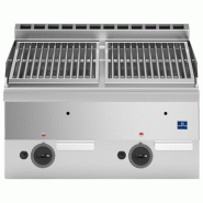 Gril à pierre lavique à gaz de table 600x600x300 mm - VIRTUS - 4068875003775