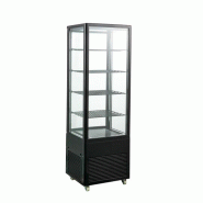 Matériel HORECA Vitrine Réfrigérée Noire à 4 Côtés en Verre 238 litres - XC-238L - XC-238L