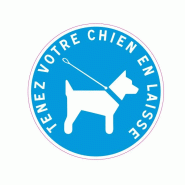 Panneau d'obligation de tenir votre chien en laisse