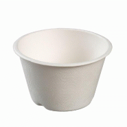 Pot Bodega pulpe de canne 300ml Ø10,2xH6,2cm blanc - par 300