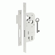 Serrure encastrable à clé pour porte intérieure, pêne dormant seul, axe 40mm, bouts carrés, blanc, 1 clé - THIRARD - blanc 3150260003024 Serrure encastrable à clé pour porte intérieure, pêne dormant seul, axe 40mm, bouts carrés, blanc, 1 clé - THIRARD - blanc 3150260003024