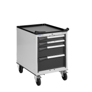 Servante métallique 4 tiroirs novalp b gris ral 7035+7016 Servante métallique 4 tiroirs novalp b gris ral 7035+7016
