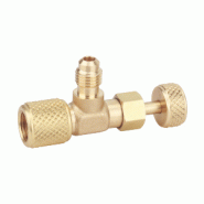 Vanne de sécurité Schrader 1/4" M/F - Avec joint de rechange