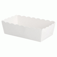 Barquette carton blanc 9x5x3,2cm - par 100
