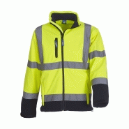 Blouson veste softshell de securite - haute visibilite