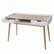 Décoshop26 - Bureau avec tiroirs de rangement compartiment de rangement 120x55cm MDF aspect frêne 04_0001403 - 3000489532693 Décoshop26 - Bureau avec tiroirs de rangement compartiment de rangement 120x55cm MDF aspect frêne 04_0001403 - 3000489532693